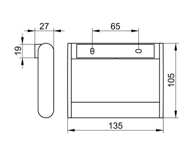 Держатель туалетной бумаги Keuco Plan 14961010000