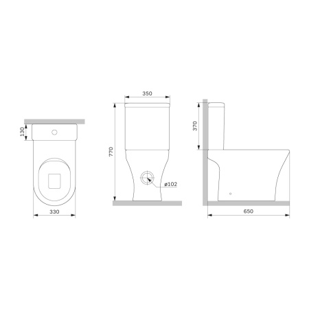 Унитаз AM.PM Sense C748600SC с крышкой-сиденьем