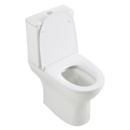 Унитаз-компакт безободковый с сиденьем BelBagno LOUNGE BB045CPR/SC