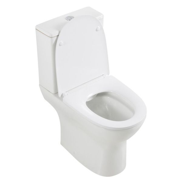 Унитаз-компакт безободковый с сиденьем BelBagno LOUNGE BB045CPR/SC