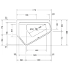 Акриловая ванна 177x130 см L Duravit Paiova 5 700394000000000
