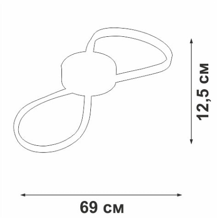 Накладной светильник Vitaluce V3779 V3779-0/1PL