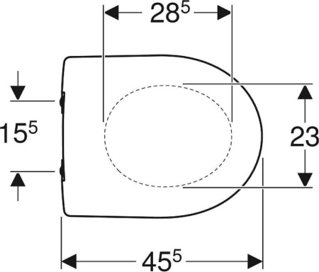 Крышка-сиденье Geberit Renova 573025000 с микролифтом, белый