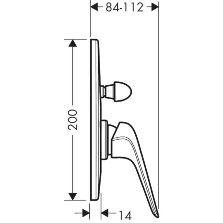 Смеситель для душа hansgrohe Novus 71047000 хром