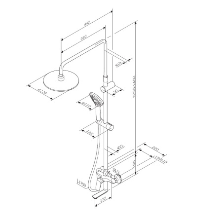 Душевая система AM.PM Sunny F0785C922