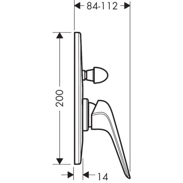 Смеситель для душа hansgrohe Novus 71047000 хром