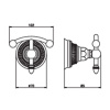 Крючок Nicolazzi Impero 1481GO36 золото