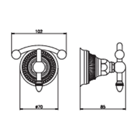 Крючок Nicolazzi Impero 1481GO36 золото