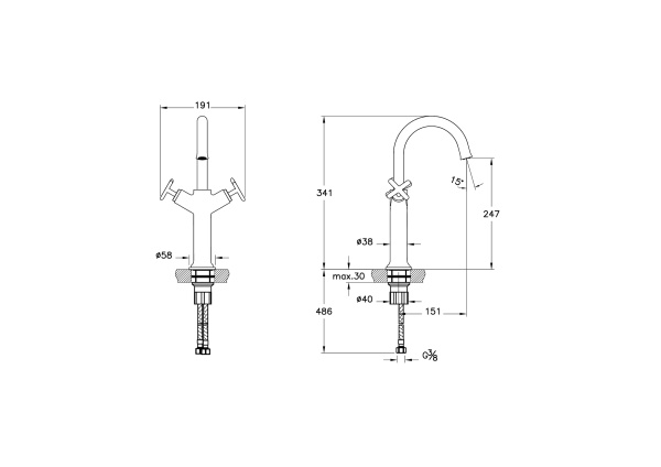 Смеситель для раковины Vitra Origin Classic A42886