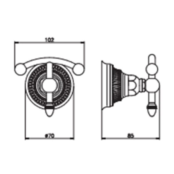 Крючок Nicolazzi Impero 1481GO36 золото
