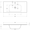 Раковина 100x46 см Cezares Duet CZR-NAT-100-LVB