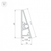Профиль для плинтусов Arlight PLINTUS 052398