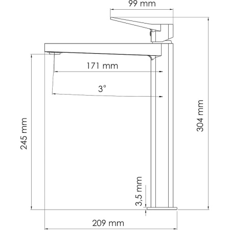 Смеситель для раковины WasserKRAFT Aula 1103H