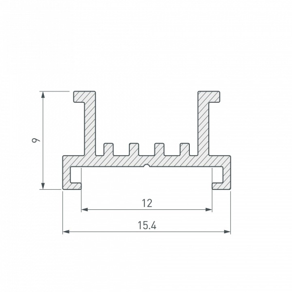 Основание для ленты в профиле Arlight S-LUX 033415