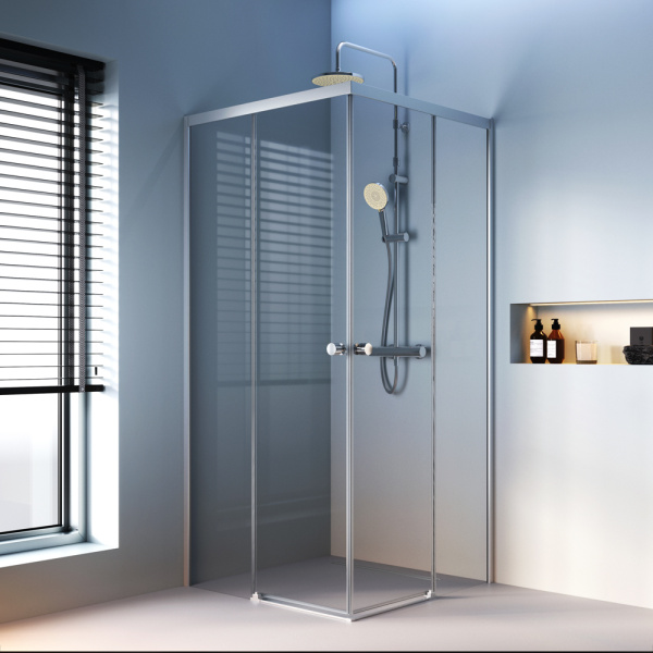 Душевой уголок AM.PM X-Joy 90x90 W94G-403-9090-MT матовый хром