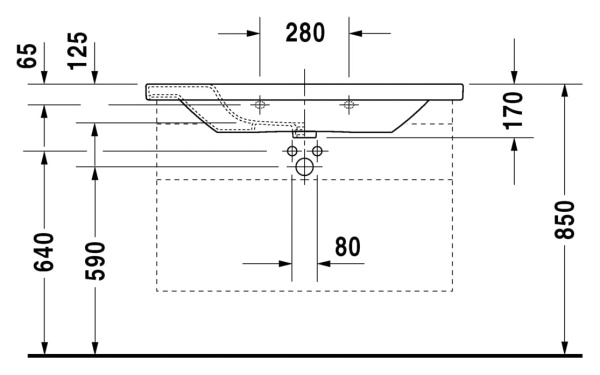 Раковина Duravit DuraStyle 2320100000