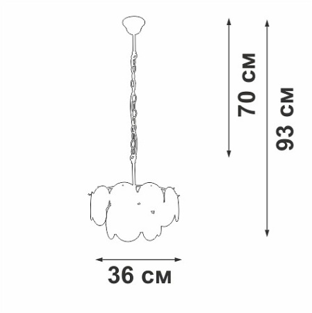 Подвесная люстра Vitaluce V5888 V5888-9/4