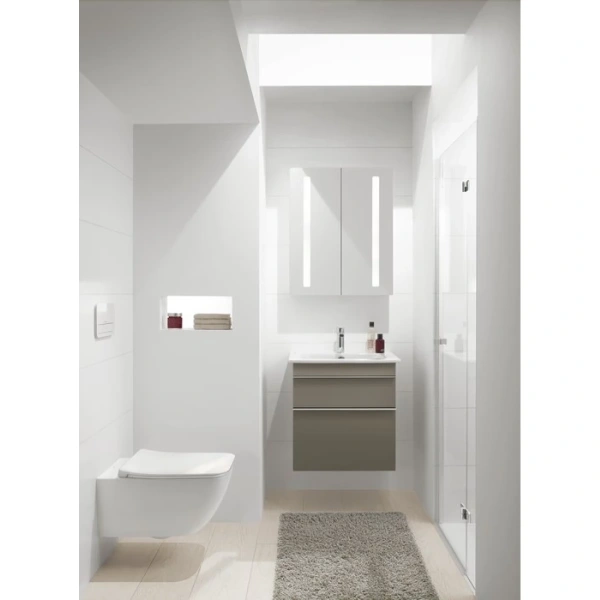 Раковина Villeroy & Boch Venticello 41246001 60x50 см, накладная, подвесная, альпийский белый
