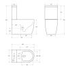 Унитаз-компакт безободковый BelBagno MARINO BB105CPR с сиденьем BB2034SC