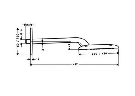 Верхний душ hansgrohe Raindance E Air 27372000