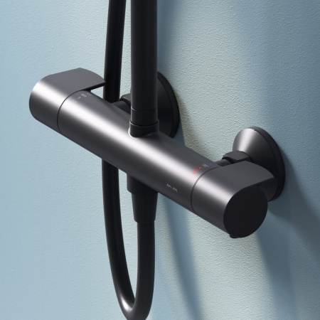 Душевая стойка AM.PM X-Joy F0785A422 черный матовый