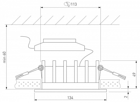 Встраиваемый светильник Elektrostandard Combi a069009