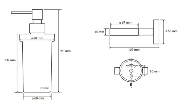 Дозатор мыла Bemeta Omega 104109017