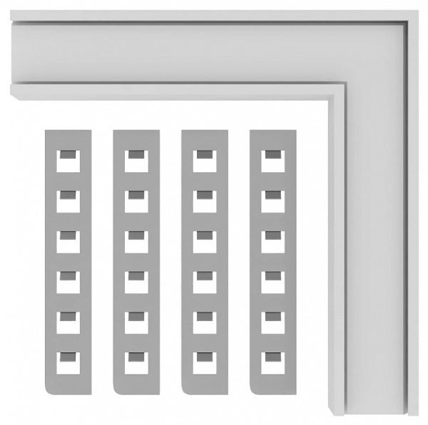 Соединитель угловой L-образный для треков встраиваемых ST-Luce SKYLINE 48 ST1007.549.12