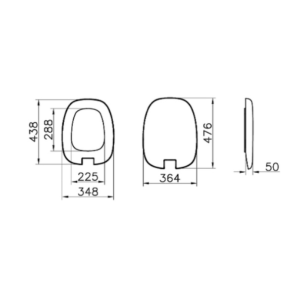 Крышка-сиденье Vitra Plural 126-483-009 черная матовая