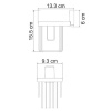 Держатель освежителя WasserKRAFT Exter K-5245