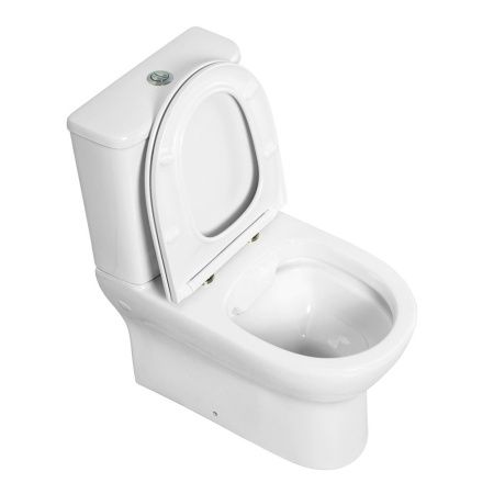 Унитаз-компакт безободковый с сиденьем BelBagno ENERGIA BB8134CPR/SC
