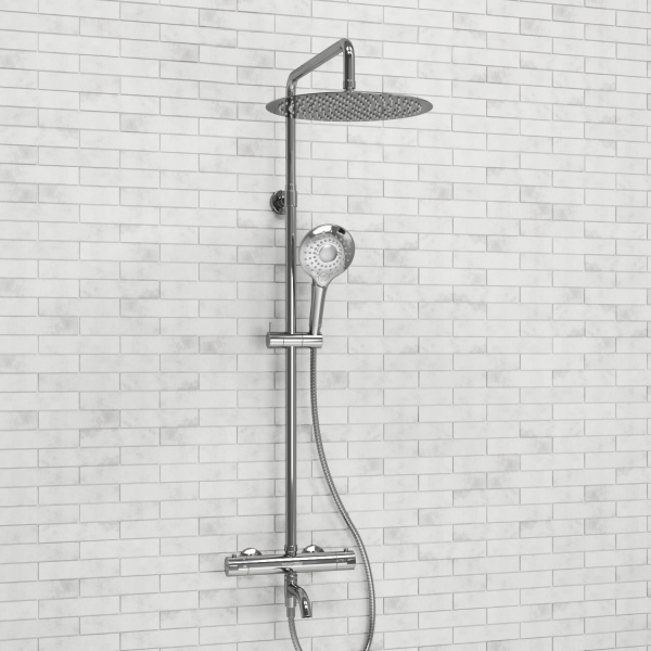 Душевая стойка WasserKRAFT A188.116.101.010.CH Thermo хром