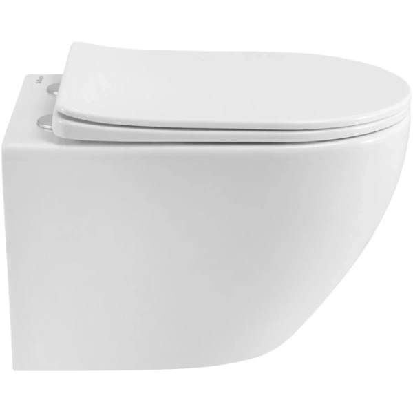 Унитаз подвесной BelBagno Marino BB7026CH-TOR-BFS/SC безободковый, с функцией биде, торнадо, с сиденьем микролифт, белый