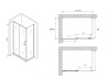Душевой уголок Abber Schwarzer Diamant 100x60 AG301005-S605