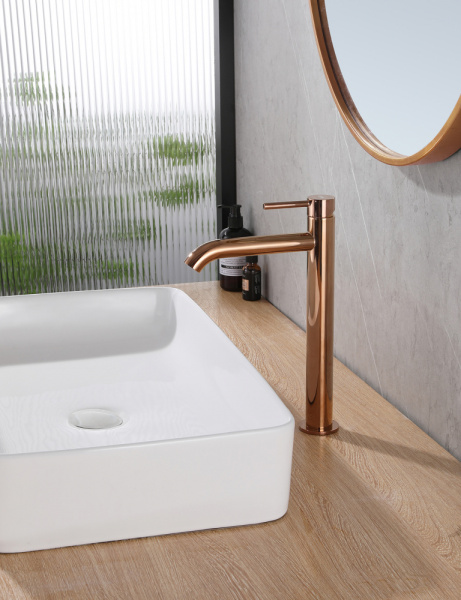 Смеситель для раковины Abber Wasser Kreis AF8111RG золото