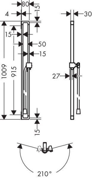 Душевая штанга Axor Citterio E 36736000