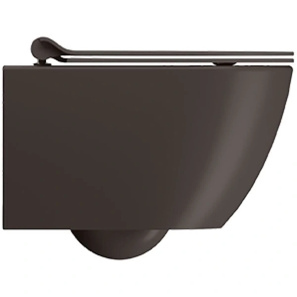 Унитаз подвесной GSI Pura 881616 безободковый, торнадо, коричневый матовый