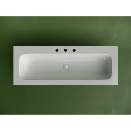 Раковина Ceramica Nova Grace CN7024 121x46 см, накладная, белый