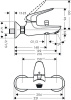 Смеситель для ванны hansgrohe Novus 71040000