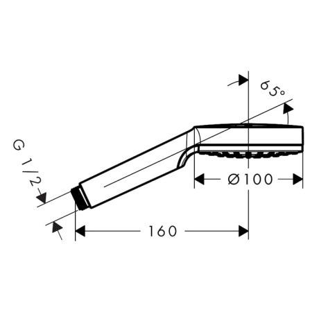 Душевая лейка Hansgrohe Crometta 26333400 хром/белый