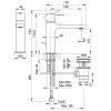 Смеситель для раковины Fantini Lame 24 02 M104F