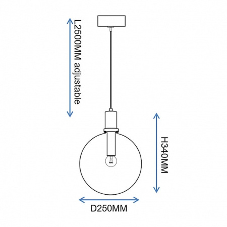 Подвесной светильник Imperiumloft PENBALL Black PENBALL03