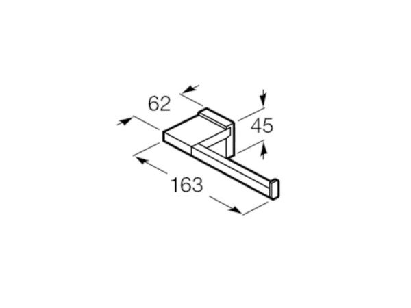 Держатель туалетной бумаги Roca Rubik 816850024