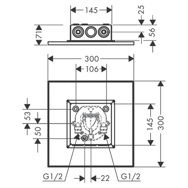 Верхний душ Axor ShowerSolutions 35321000