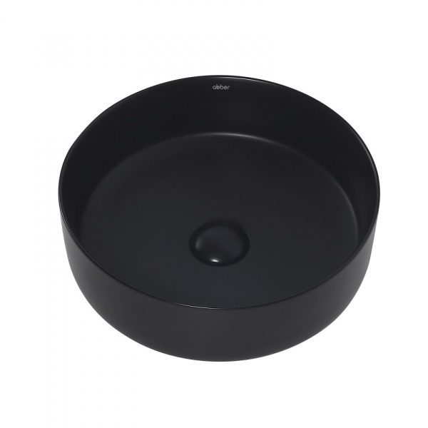 Раковина накладная Abber Bequem 36 AC2108MB черная матовая