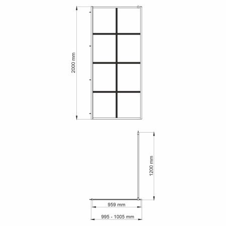 Глан (Glan) 66W44 Душевая перегородка