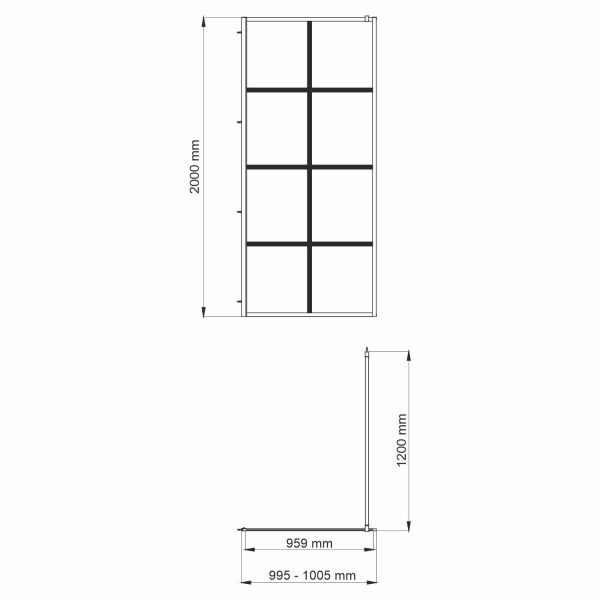Глан (Glan) 66W44 Душевая перегородка