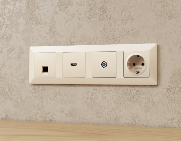 ТВ-розетка оконечная без рамки Ambrella Volt ALFA MA333005