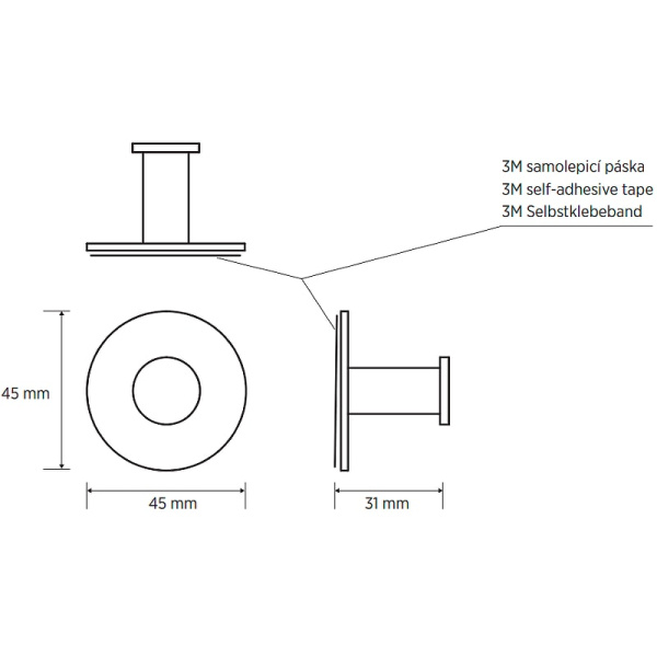 Крючок Bemeta Easy 163106361 нержавеющая сталь полированная