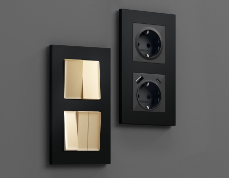 Рамка на 4 поста Ambrella Volt Qubi AF250704